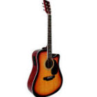 CW 190 Sunburst SEMI-Akoestische Western Gitaar met stalensnaren